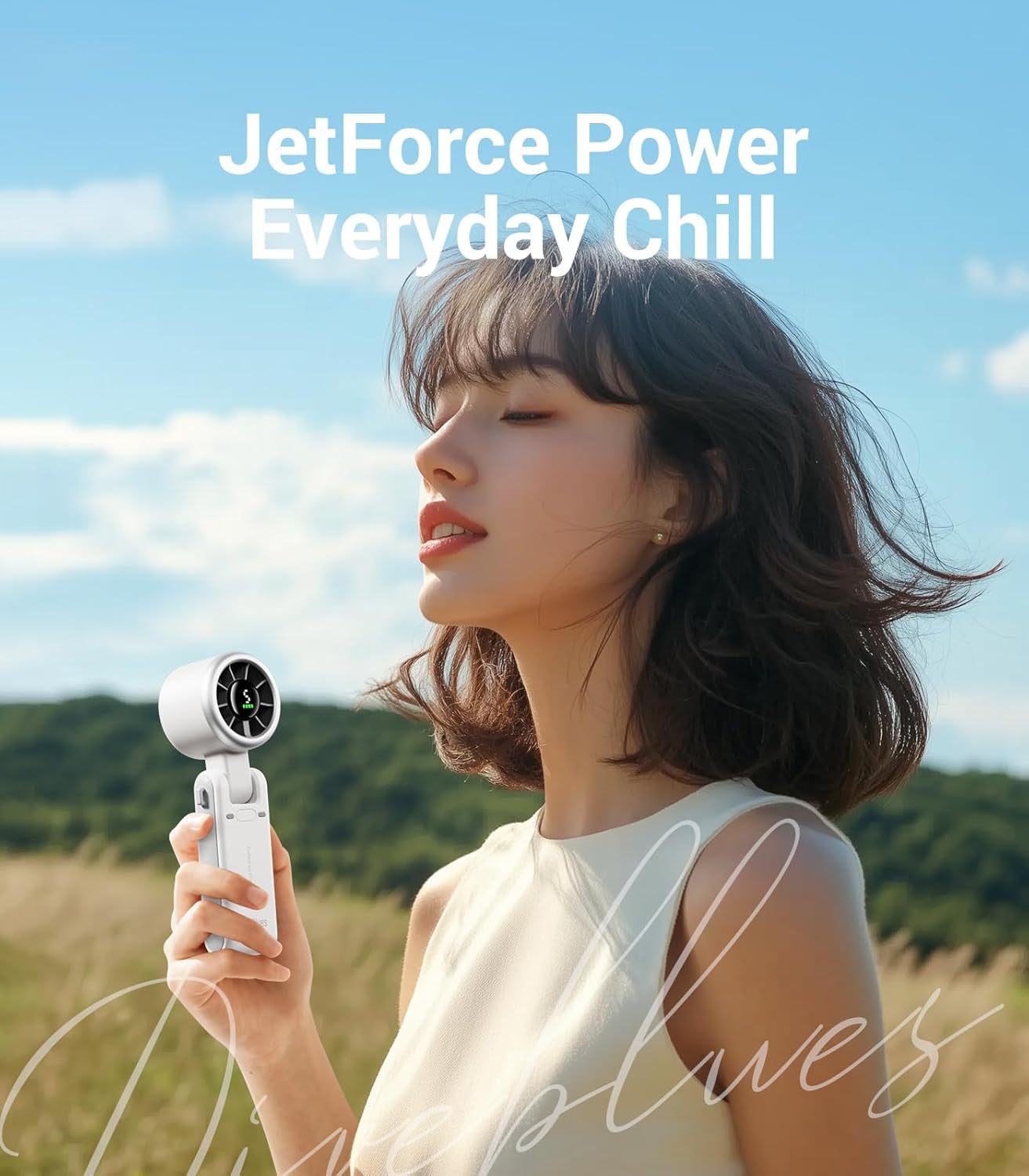 3-in-1 Turbo Handheld Fan 💨 | 5-Speed Cooling, USB Rechargeable, Ultra-Portable Mini Fan for Travel, Outdoor & Work