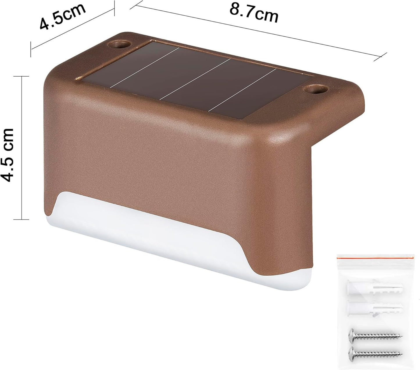 🌞 Solar Deck Lights Outdoor – 16 Pack 🌟 Waterproof Warm White LED Step & Fence Lights – Perfect for Stairs, Patio, Pathway, Yard, Balcony