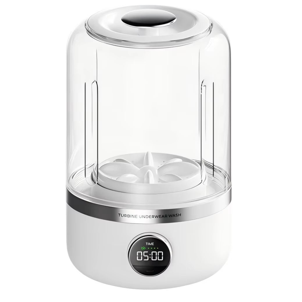 1L Mini Portable Washing Machine – USB Rechargeable Travel Washer for Underwear & Socks 🧦 | Compact Laundry Bucket with Dehydrator Function