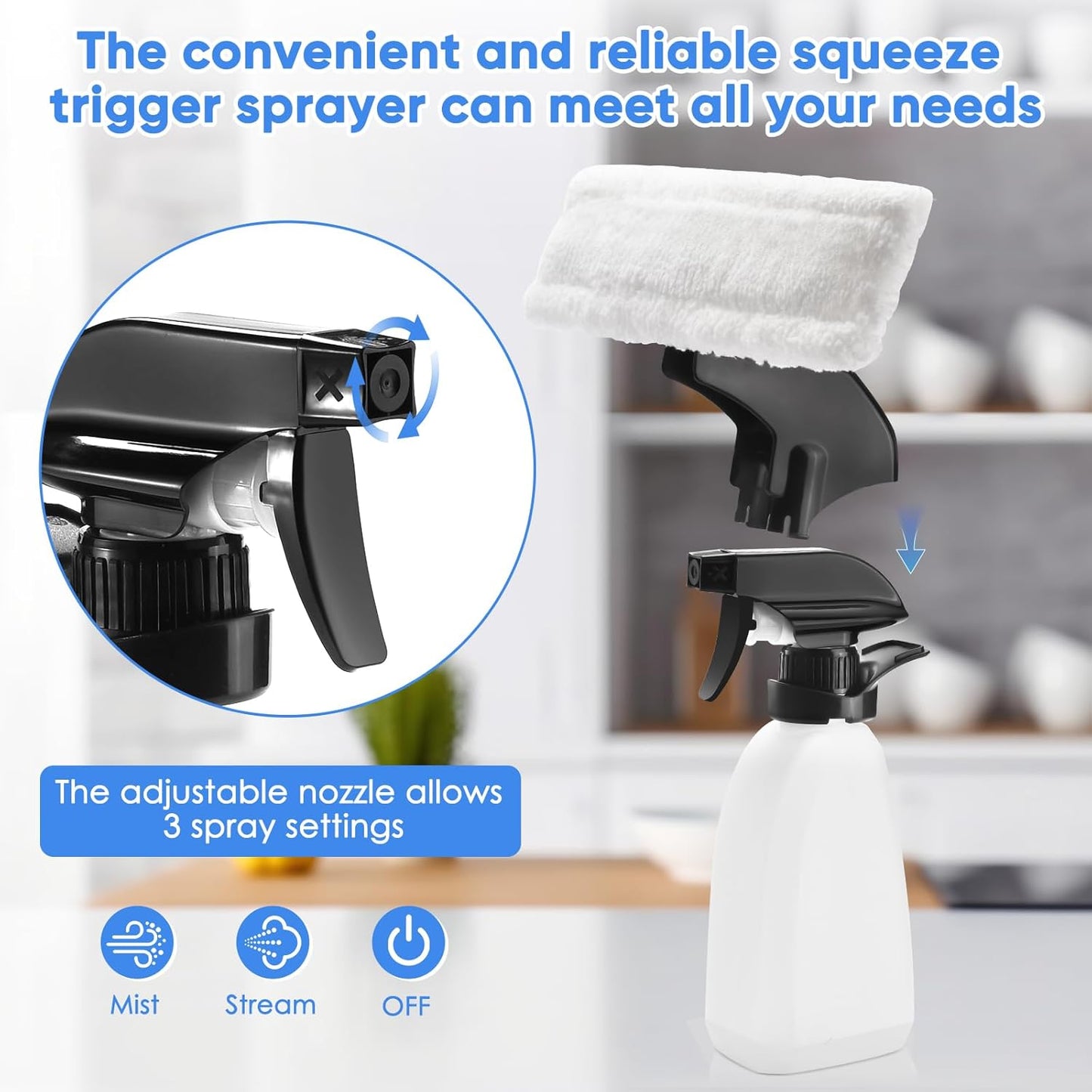 Cordless Window Vacuum Cleaner 💨 | Electric Squeegee with Spray Bottle & Microfiber Cloth | For Windows, Mirrors, Tiles & Car Windshields