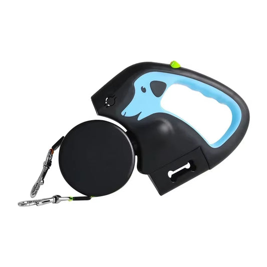 🐾 Dual Dog Retractable Leash – 360° Tangle-Free, Portable & Color-Coded for Easy Control (Up to 25kg)