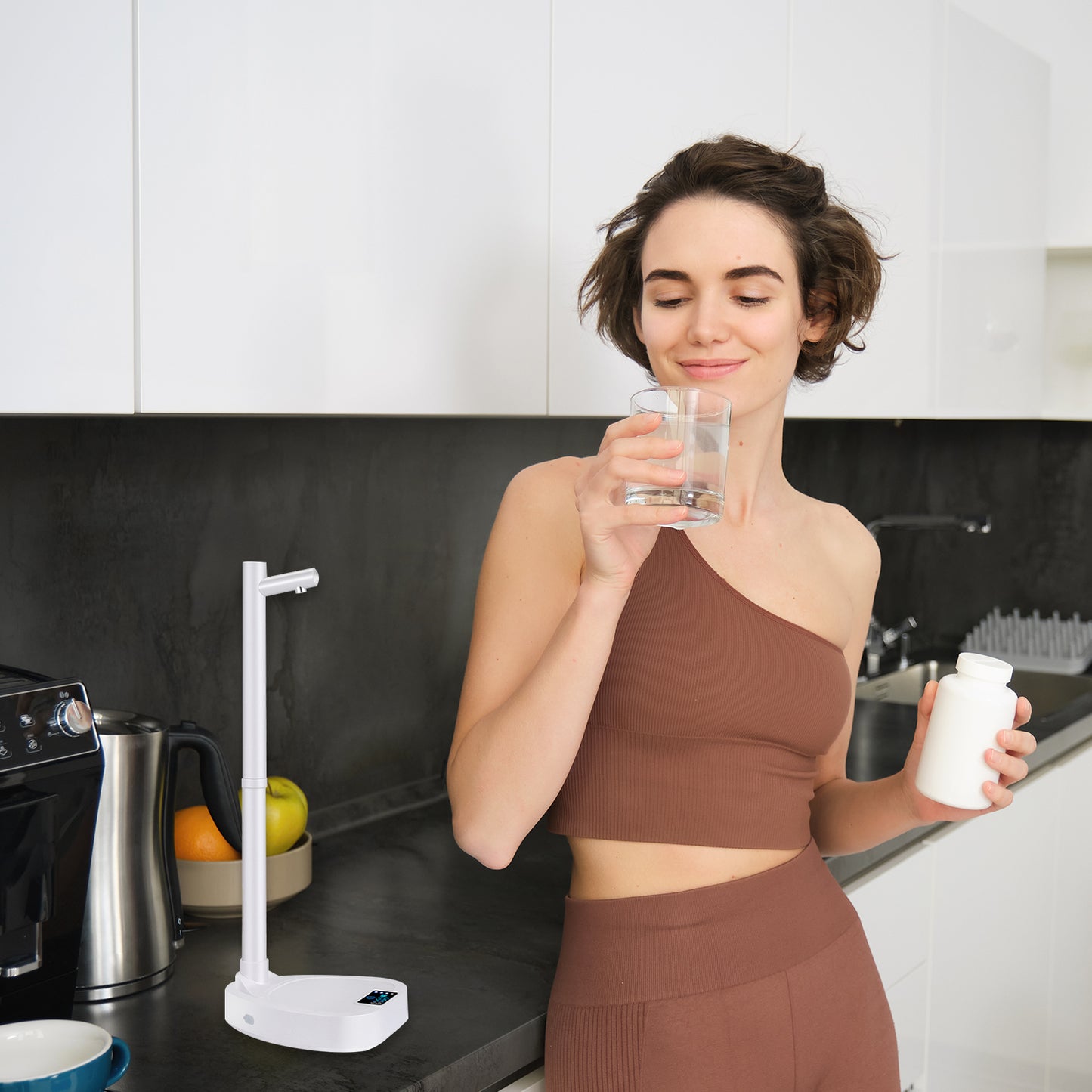 Magic Sip Machine! 🪄🚰 Auto Water Dispenser with Stand – Rechargeable, Smart & Ready to Pour Anytime! 🥤