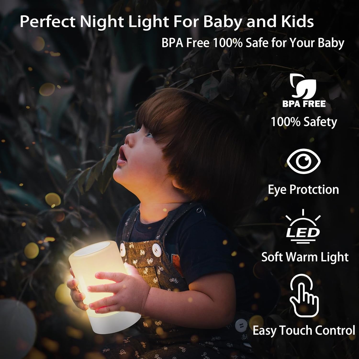 Cuteness Overload! 🐣 Touchy-Feely Baby Night Light 💡 – Dimmable, Portable & Rechargeable 🌟 – Perfect for Midnight Feeds 🍼, Toddler Tantrums 😴 & Chill Vibes 😌