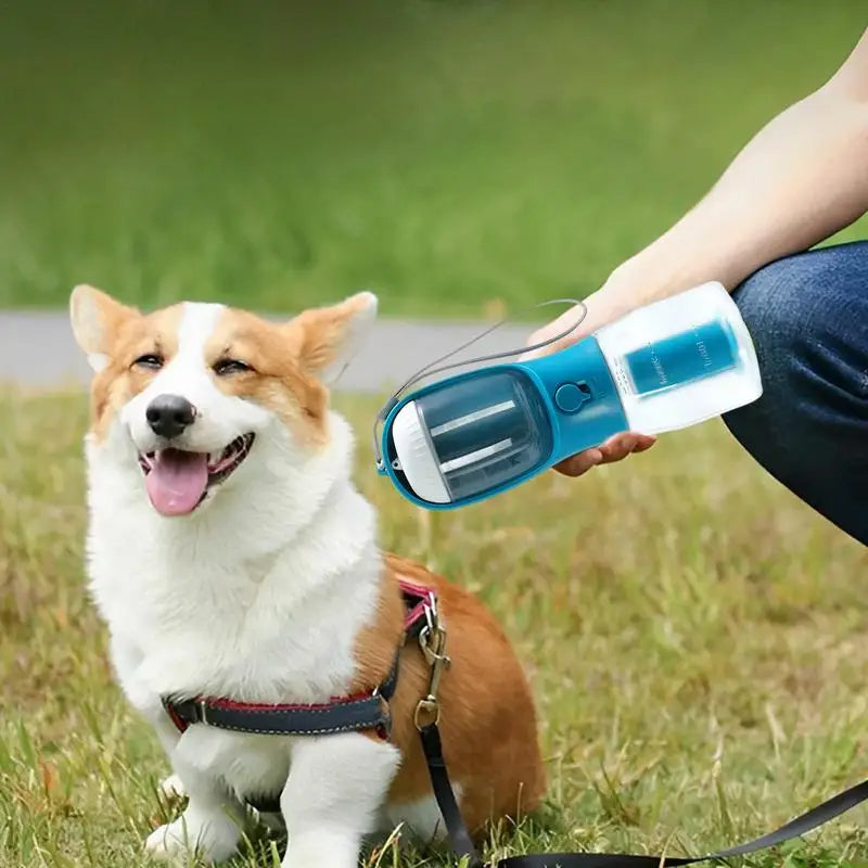 3-in-1 Doggie Adventure Cup! 🦴✨ Sip, Snack & Scoop in One Handy Bottle 🍼 – No Mess, All Fun!