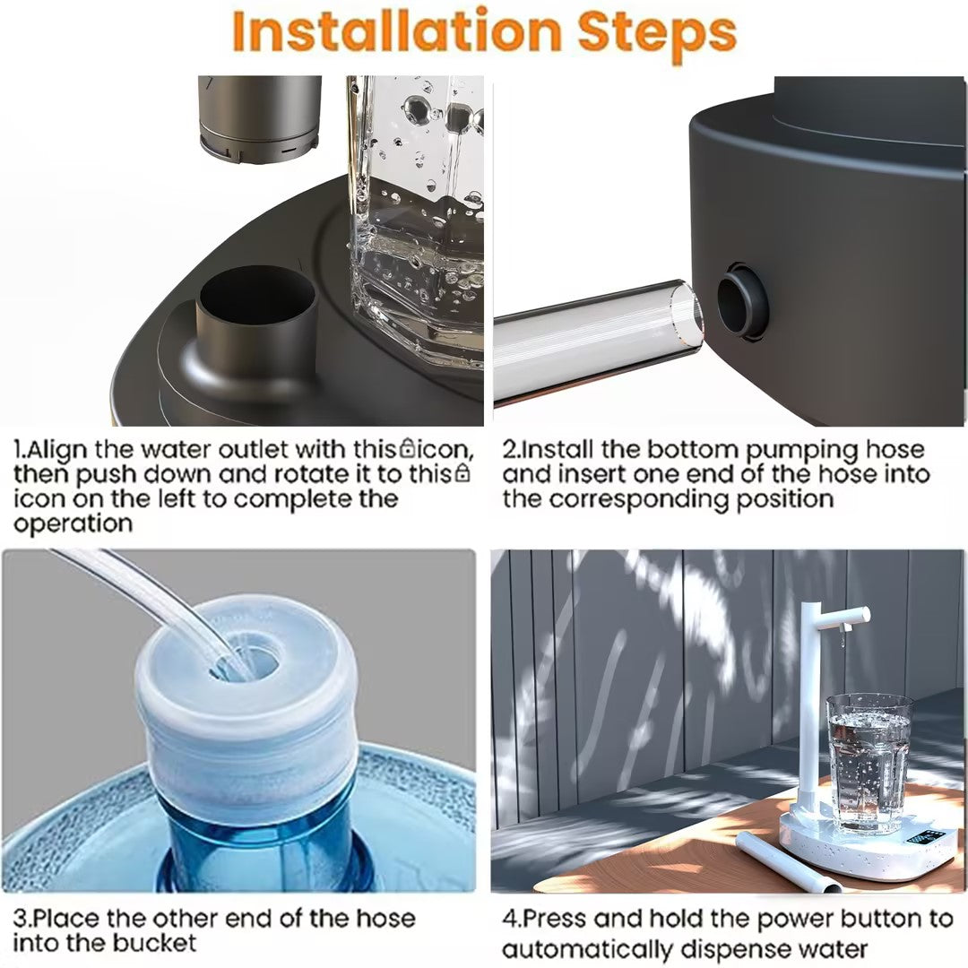 Magic Sip Machine! 🪄🚰 Auto Water Dispenser with Stand – Rechargeable, Smart & Ready to Pour Anytime! 🥤