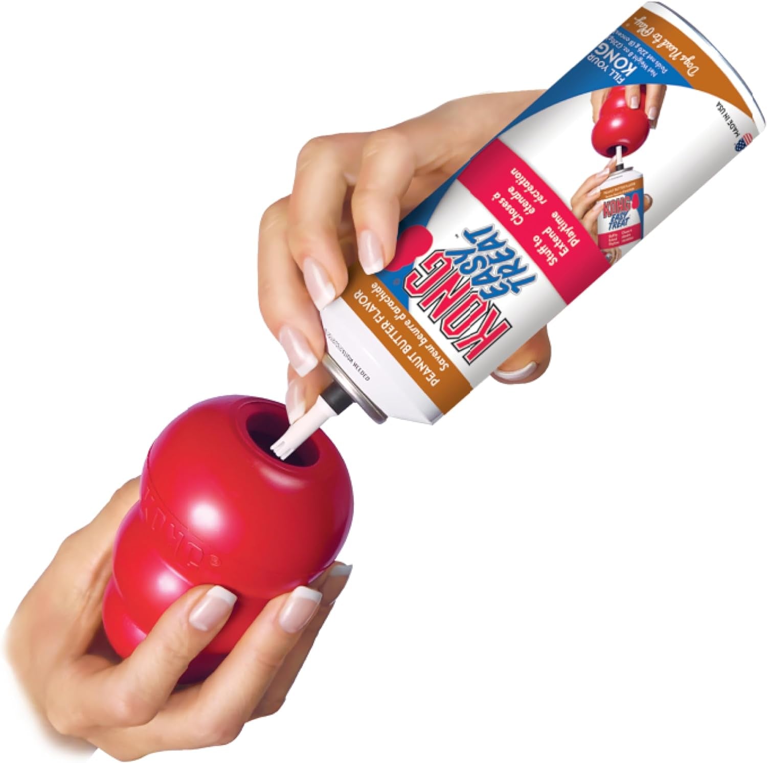  Classic Stuffable Dog Toy 🦴 – Wacky Bounce Fetch & Chew Fun! – Fill with Treats for Extra Tail Wags 🐾 – Super Tough Natural Rubber – Perfect for Medium Pups