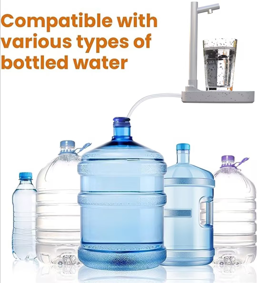 Magic Sip Machine! 🪄🚰 Auto Water Dispenser with Stand – Rechargeable, Smart & Ready to Pour Anytime! 🥤