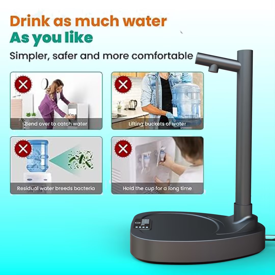 Magic Sip Machine! 🪄🚰 Auto Water Dispenser with Stand – Rechargeable, Smart & Ready to Pour Anytime! 🥤