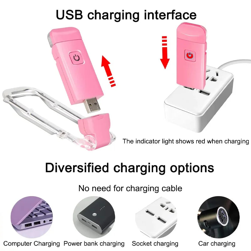 USB Rechargeable LED Book Light 📚 | 15-Level Brightness, 3 Color Modes | Clip-On, Foldable & Portable Bookmark Reading Lamp