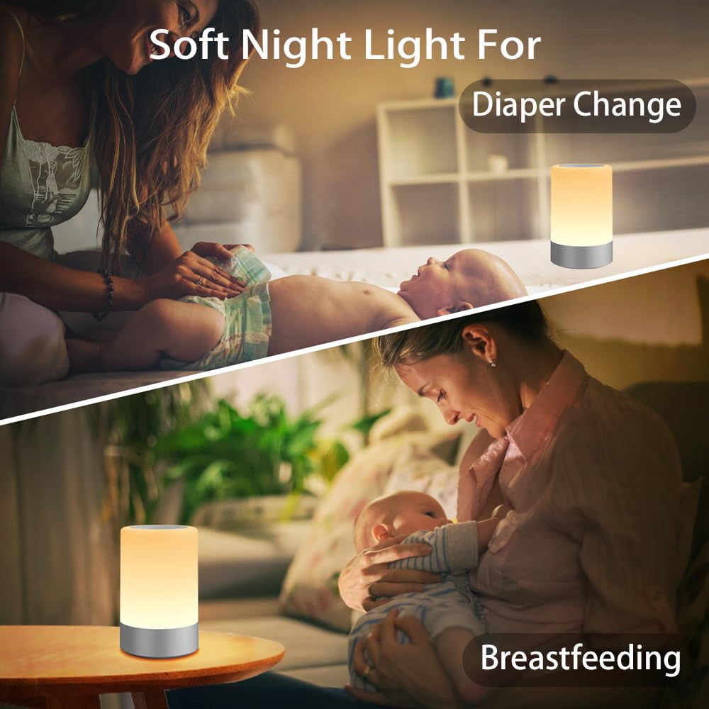 Cuteness Overload! 🐣 Touchy-Feely Baby Night Light 💡 – Dimmable, Portable & Rechargeable 🌟 – Perfect for Midnight Feeds 🍼, Toddler Tantrums 😴 & Chill Vibes 😌